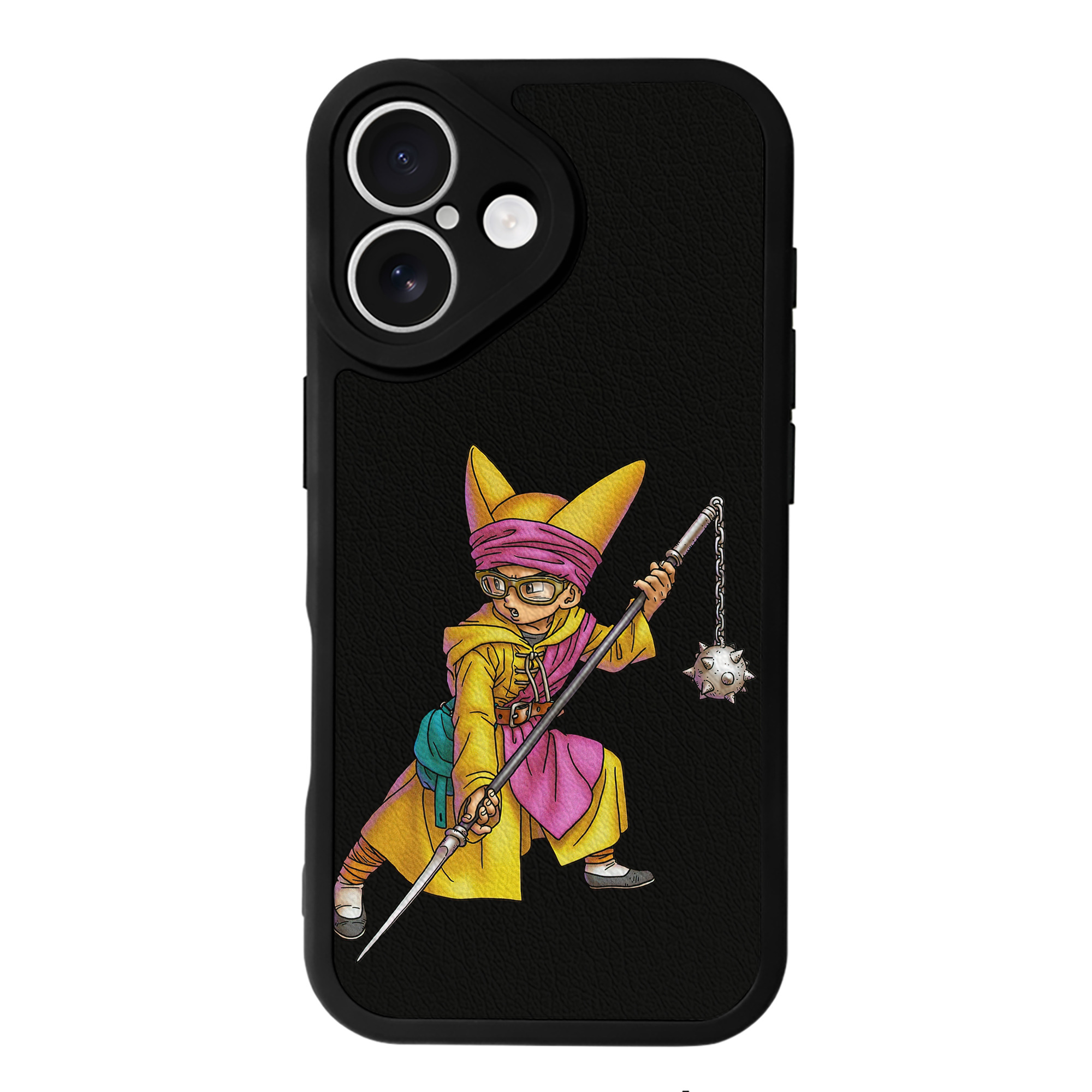 （画像用） ドラゴンクエスト Doragon Kuesuto Dragon Quest 【iPhone 16シリーズ対応】シリコンスマホケース（レザー調） 材質：シリコン